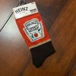 Funny, men’s socks. Heinz ketchup.